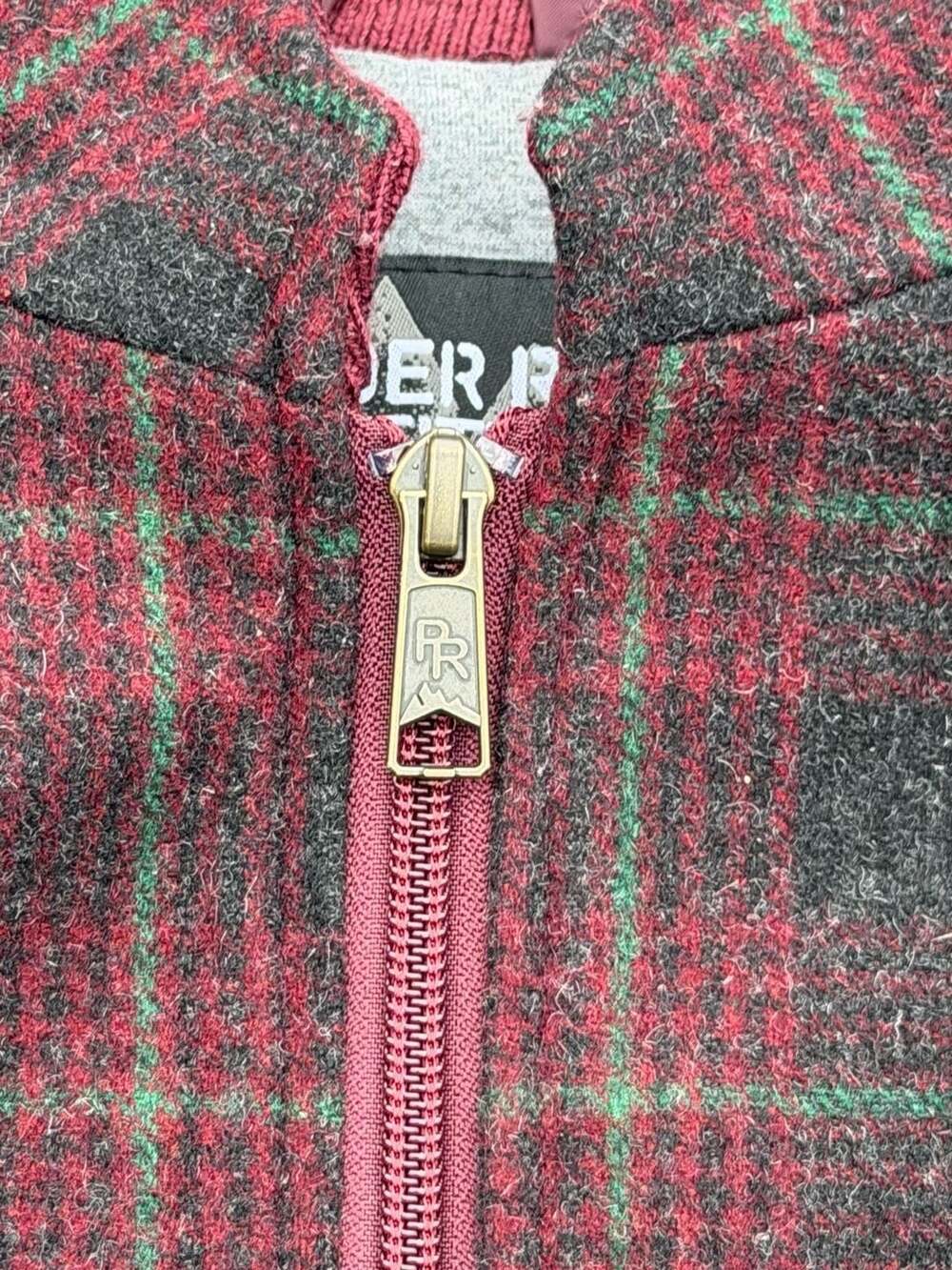 Powder River Outfitters Plaid Wool Blend Western Vest - Picture 3 of 13